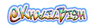 The image features colorful, stylized graffiti text with a glowing blue outline on a black background. Description generated by AI