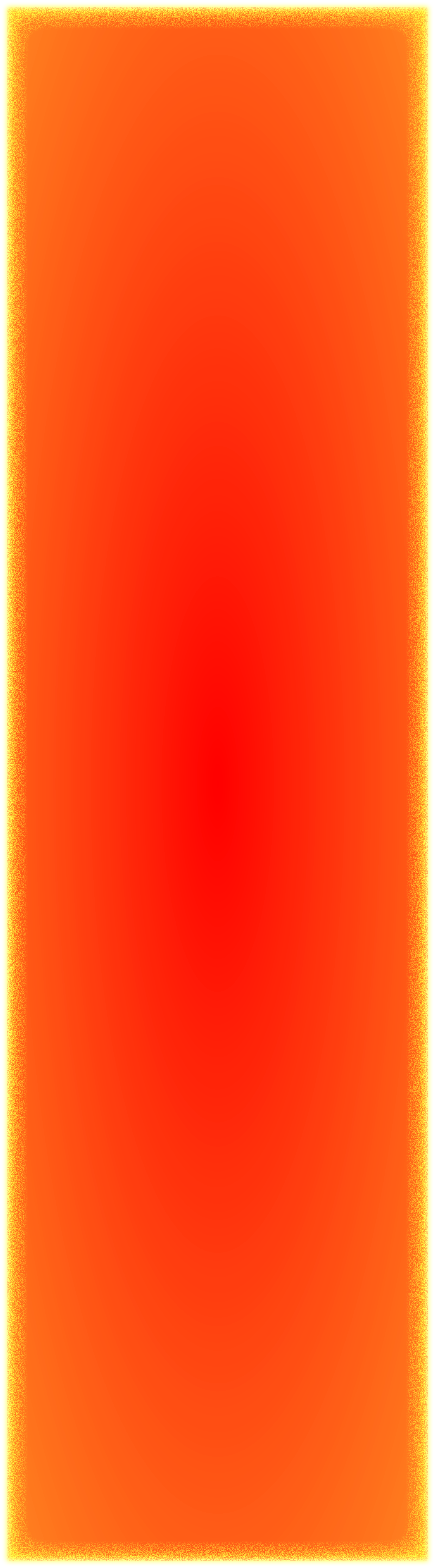 A rectangular ticket with a gradient background transitioning through red, purple, green, yellow, and blue hues with a blue border and rounded notches on the corners. Description generated by AI