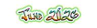 The colorful and stylized text reads “June 2023" with a glowing green and yellow outline. Description generated by AI